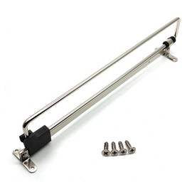 Valet Rod for Closet Pull Out,Autuwintor Adjustable Hanging Closet Rod,with Mounting Screws,Retractable Wardrobe Closet Hanger,Cold Rolled Steel,Black Silver,Retractable 16-Inches,Quantity-1