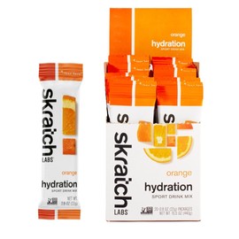 Skratch Labs Hydration Packets - Hydration Drink Mix, Orange (20ct) - Electrolyte Powder Packets Developed for Athletes and Sports Performance - Gluten Free, Vegan, Kosher