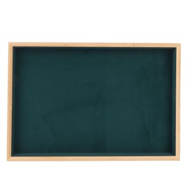 GLOGLOW Jewellery Tray Organiser, Elegant Flannel Wooden Jewellery Tray for Jewellery, As shown in the picture