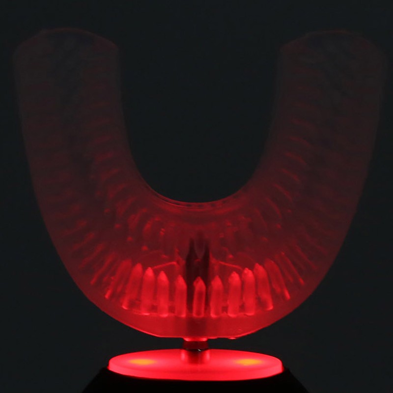 Child Automatic Toothbrush UShape Rechargeable Cartoon 3 Gears Kid Oral