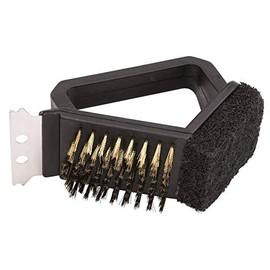 Wiltshire Bar B 3 in 1 BBQ Brush, Black