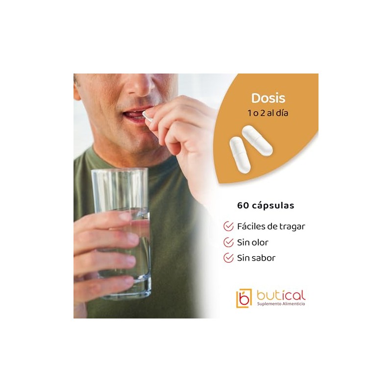 Butirato de Calcio Microencapsulado - Prebiotico Posbiotico - 60 Cápsulas