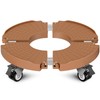 Goovilla Plant Stand with Wheels Heavy Duty, 1Pack Adjustable 15-22