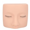 Eyelash Extension Mannequin Head, PVC Soft Rubber Reusable Design, Three