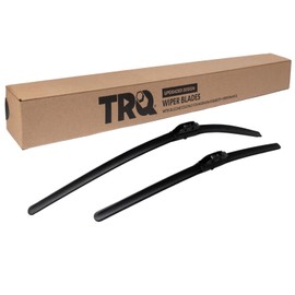 TRQ Premium Windshield Wiper Blades 18 & 26 Inch Silicone Coated & Water Repellent Wipers for Front Windshield Replacement Wiper Blades for Vehicle, Easy-Install Wipers with All-Season Performance