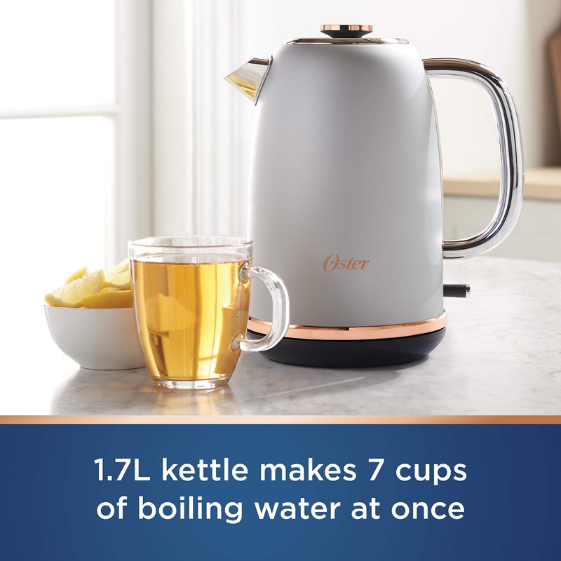 Oster Electric Kettle, Metropolitan Collection with Rose Gold Accents