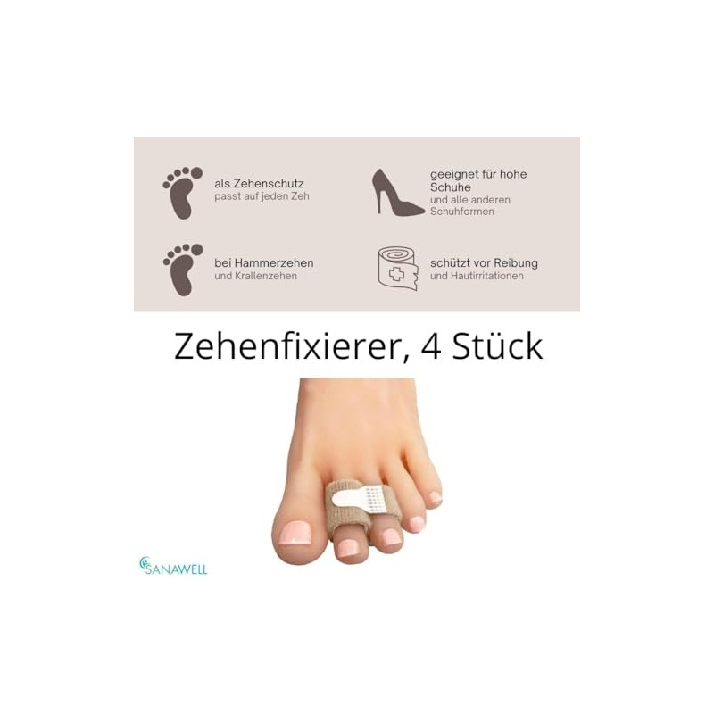 Toe Fixers with Padding for Hammer Toe and Overlapping Toes,