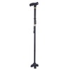 Adjustable Folding Cane Aluminium Alloy Antislip Walking Stick with Lamp
