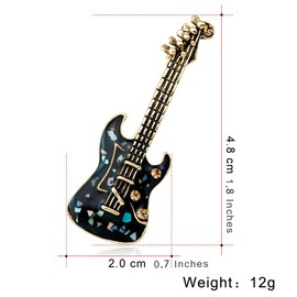 FAIRYGATE Musical Brooches for Women UK Vintage Ladies Brooches UK Cute Musical Instrument Badges Vintage Guitar Brooch Pins for Crafting Lapel Pin B3315