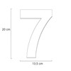 Metzler House Number Made of Solid Steel in Anthracite RAL