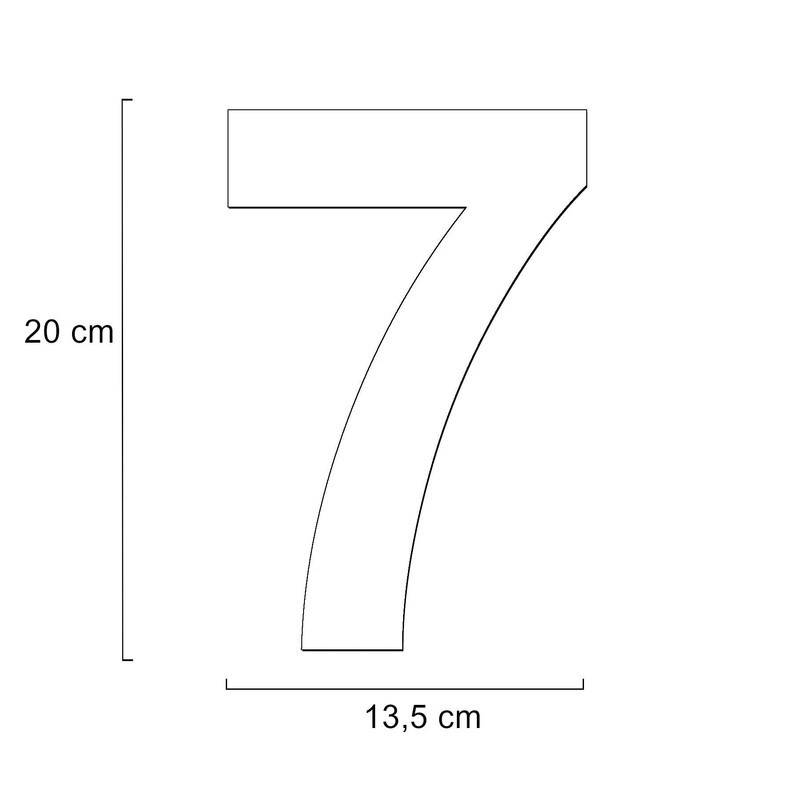 Metzler House Number Made of Solid Steel in Anthracite RAL