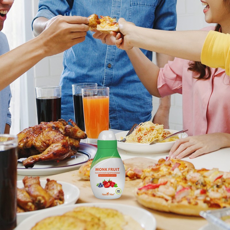 Monk Fruit Concentrated Liquid Sweetener (Optimized with Erythritol) 1.33 FL