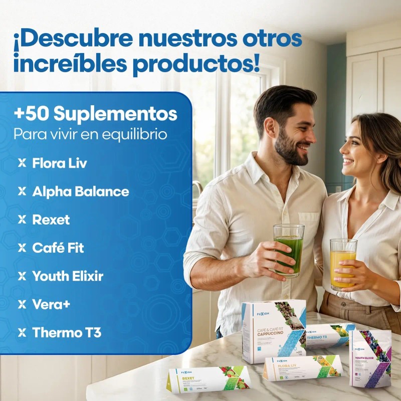 Fuxion Flora Liv Bebida Prebióticos Probióticos 28u