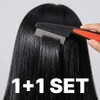 Nomores Dandruff Dead Skin Nit Stainless Steel Chambit Brush, 2 Pieces, Black / 노모레스 비듬 각질 서캐 스테인리스 참빗 브러쉬, 2개, 블랙