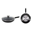 Uniware 10.2 Inch Frying Pan with Tempered Glass Cover, Non-Stick,