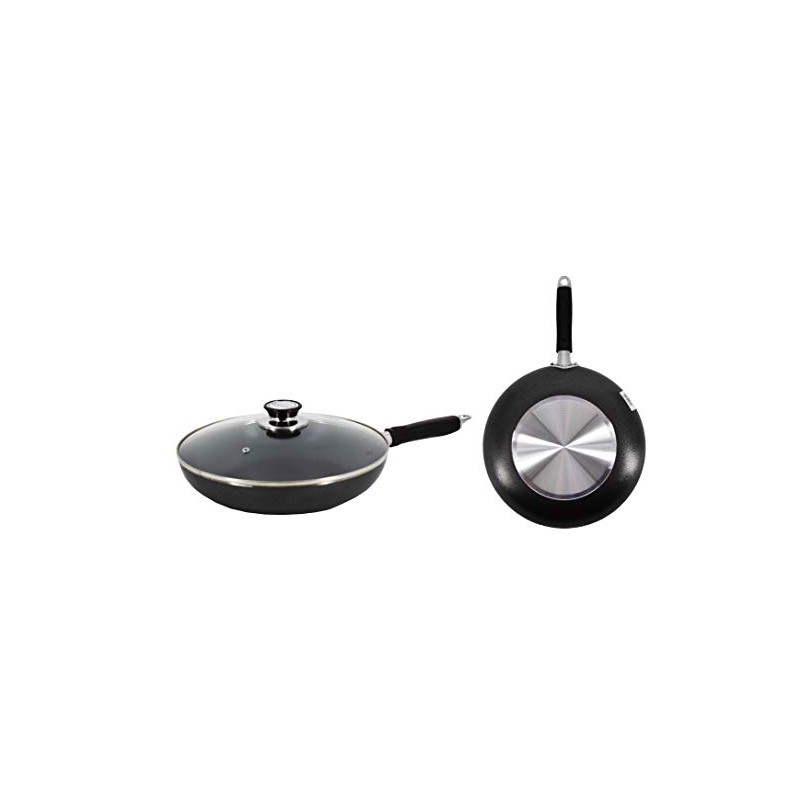 Uniware 10.2 Inch Frying Pan with Tempered Glass Cover, Non-Stick,