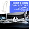 Downhill 2 PCS Car Seat Headrest Hooks, Cute Pearl Headrest