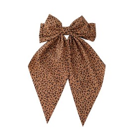 Leopard Bow Clips Women Girls Cheetah Hair Scarf Leopard Bowknot Clips Cheetah Hair Scarves Bow BW49 (B1)