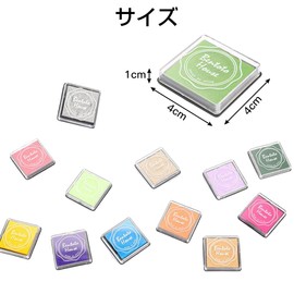 LIANHATA 20 Colors Set Colorful Water Based Stamp Handmade Stamp Pad DIY Finger Painting Message Card Stamp Christmas Celebration New Year's Card Ink Letter (20 Colors)