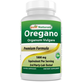 Best Naturlas Oregano Leaf Extract 1800 mg Equivalent Per Serving - 120 Veg Caps