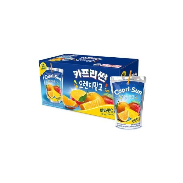 Nongshim Capri Sun Orange Mango 200ml (10 packs), Nongshim Capri Sun Orange Mango 200ml (10 packs) / 농심 카프리썬 오렌지망고 200ml (10팩), 농심 카프리썬 오렌지망고 200ml (10팩)