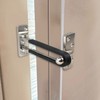 Horizontal Sliding Door Security Latch for Entrance & Bathroom Doors Horizontal Door Safety Latch 2ea