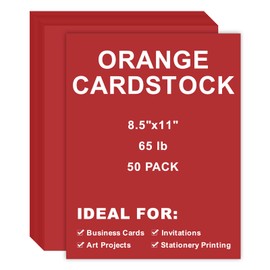 Cardstock 8.5 x 11, 50Pcs 65lb/180gsm Thick Cardstock Printer Paper for Art Crafts Stationery Printing Business Cards Office Printing (Red, 50pcs)