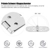 Pack of 4 180 Degree Hinges Folding Round Folding Hinge