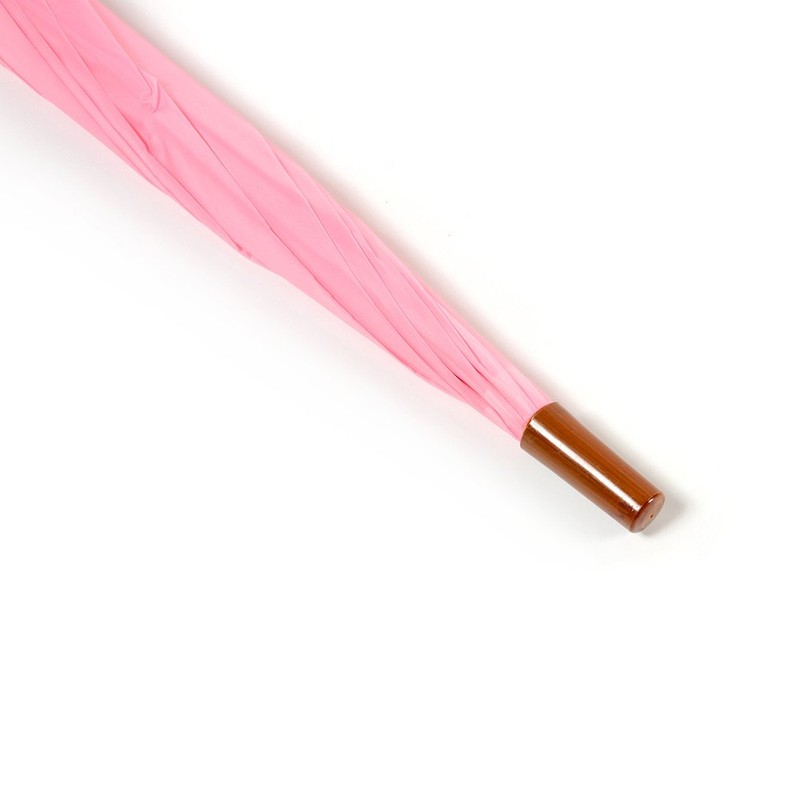 Jollybrolly Pink Straight Stick Lightweight Auto Open Umbrellas- 65cm Length,