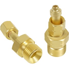 For Oxygen for Acetylene for Propane Welding Adaptors 3/8"-24 (A) Female x 9/16"-18 (B) Male 200 psi for A Size Torch and for A Size Regulator to B Size Hose Connect