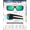 TIANYESY Polarized Sunglasses Men Womens Trendy Retro Rectangular Wrap- Ideal
