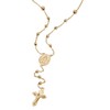 Rosary Style Necklace in 18k Gold over Sterling Silver