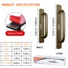 Self-Stick Instant Cabinet Handles - 2pcs Aluminum Alloy Drawer Pulls