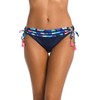 La Blanca Women's Side Tie Hipster Swimsuit Bottom, Multi//Painted Leaves,