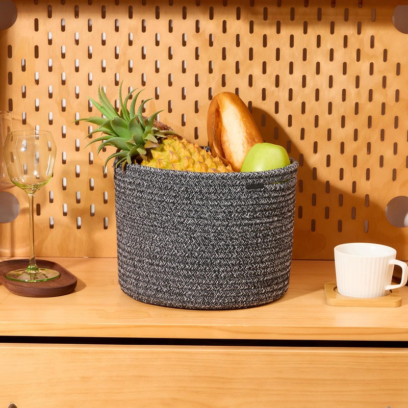 MiniArk Small Basket for Organizing | Cube Shelf Closet Storage