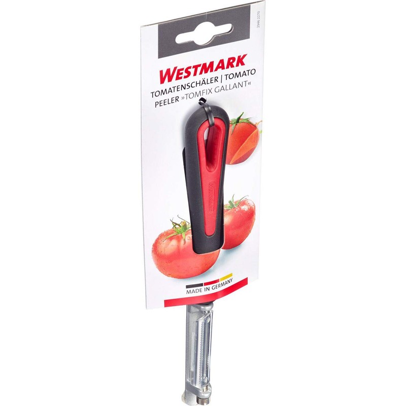 Westmark Gallant Peeler, Plastic/Stainless Steel, Black/Red/Silver