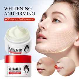 Kojic Acid Face Cream for Whitening, Kojic Acid Cream, Turmeric Kojic Acid, Brightening Skin Moisturiser, Kojic Acid Cream for Correcting Dark Spots, Kojic Acid Whitening Cream
