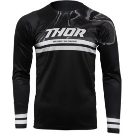 Thor XL Black Assist Banger Long-Sleeve Jerseys