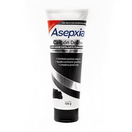 ASEPXIA Carbón Detox Mascarilla Purificante, Remueve puntos negros y exceso de grasa, Ayuda a prevenir granitos, Para piel mixta con imperfecciones, 30 g
