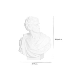 Gatuida 10Pcs Resin Plaster Figure Ornaments Artistic Portrait Sculptures Desktop Scene Layout Adornments for Art Teaching and Home Decoration