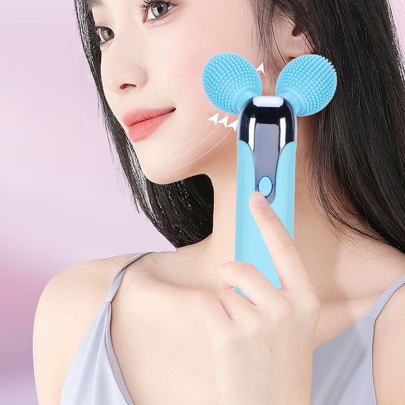 Electric Facial Massage Roller Adjustable Cleaning Pore Vibration Lifting IPX5