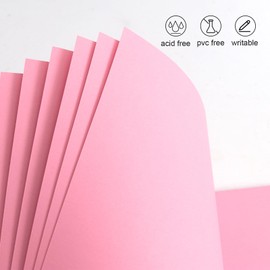 RECUTMS Scrapbook Photo Album Linen Cover 6 Inch Hardcover Kraft 40 Pages Memory Book for Travel Wedding Guest Book Christmas Baby Shower (Pink)