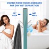 Hshenjhu Pack of 2 Shower Wall Hooks, Shower Hooks, No