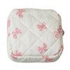 Lyssiatina Mini Quilted Makeup Bag for Purse,Small Quilted Cosmetic Pouch
