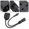 IEC320 C14 Male to C5 and Female Power Cord C14