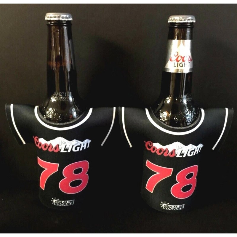 Coors Light Beer Bottle Koozie Classic Jersey 78 Logo -
