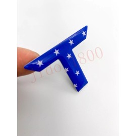 1900 Color Flag letters compatible with TOYOTA TUNDRA 2022 23 logo Tailgate insert