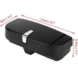 aqxreight Gafas de Sol Versátiles para Automóvil, Soporte para Almacenamiento, Estuche con Clip, Organizador, Caja Protectora, Soporte Universal para Gafas de Sol Apto para Automóvil (Negro)