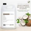 Crema Corporal Vegana Líquida Hidratante Coco y Menta 1 Galón