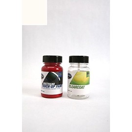 ColorRite Two-Ounce Bottle for Volvo XC60 Automotive Touch-up Paint - Ice White 614 - Color+Clearcoat Package